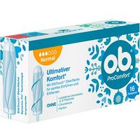 o.b. Tampons ProComfort Normal Größe normal für mittlere/stärkere Periode, 16 St. von o.b.
