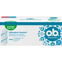 o.b. Tampons ProComfort Super Plus Größe normal für sehr starke Periode, 32 St. von o.b.