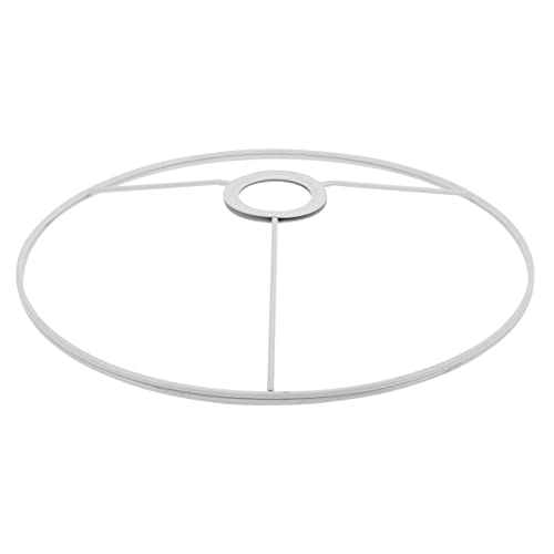 oUyOo Lampenschirmrahmen Rund, Ring Lampenschirmhalter Ring Lampenschirm Rund Für E27 Lampenfassung Eisendraht Lampenabdeckung,35cm von oUyOo