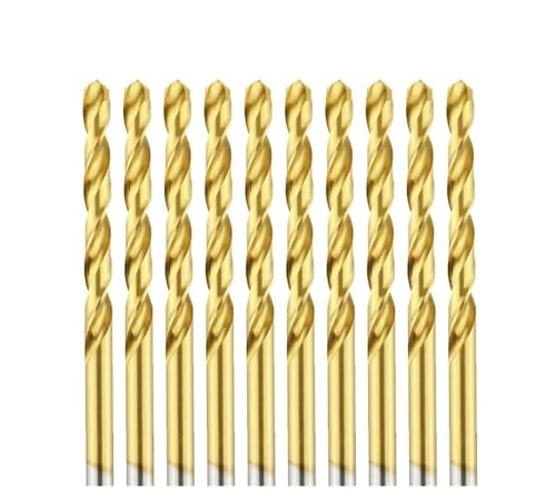 10 stücke Kobalt Schnellarbeitsstahl Spiralbohrer Titan Bohren 6542 Edelstahl Werkzeug Metall Edelstahl Bohrer(6.4mm) von oavhvchg