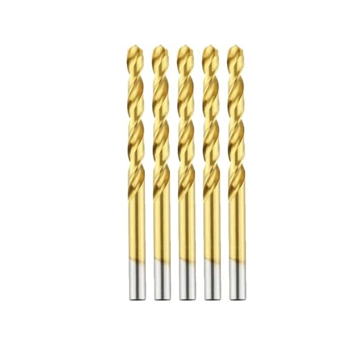 5 stücke Kobalt Schnellarbeitsstahl Spiralbohrer Titan Bohren 6542 Edelstahl Werkzeug Metall Edelstahl Bohrer(4.5mm) von oavhvchg