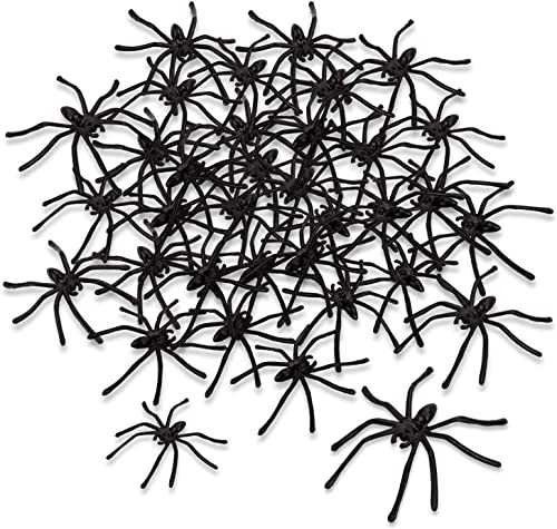 obqo 150 Halloween Spinnen Deko Kunststoff | Spinnen Deko für Halloween Realistische Gruselige Spinnen Tisch Deko Schwarz für Kinder Halloween Dekorations obqo 150 Halloween Spinnen Deko Kunststoff | Spinnen Deko für Halloween Realistische Gruselige Spinnen Tisch Deko Schwarz für Kinder Halloween Dekorations von obqo