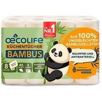 oecolife Küchenrollen Bambus 3-lagig, 8 Rollen oecolife Küchenrollen Bambus 3-lagig, 8 Rollen von oecolife