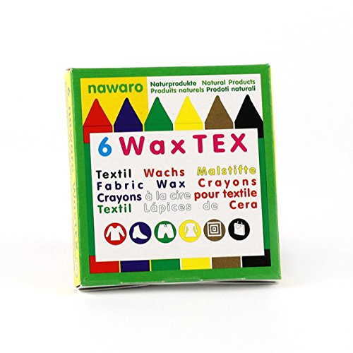 ökoNORM 76306 Nawaro Wax Tex, Textil Wachsmalstifte 6er Pack, Wachse, Verschiedene, Einheitsgröße von ökoNORM