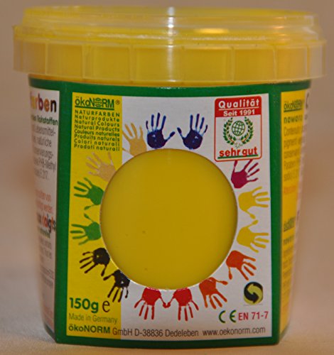 ökoNORM nawaro Fingerfarbe gelb, 150g von ökoNORM