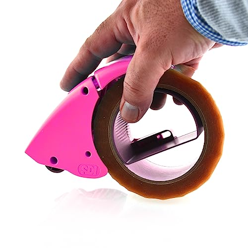 Office Box, Manueller Klebebandabroller (geeignet für alle Arten von Klebebändern) – Ref. 0522 – Ergonomisch und leicht, mit System reduziert 50 % Kraftaufwand, robust und effektiv (Fuchsia) von office box