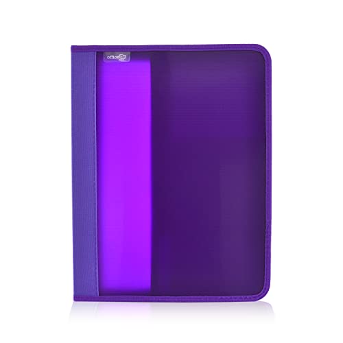 Office Box Violett A4+ Ordner mit Reißverschluss und 4 Ringen + Taschen, Ref. 574-M von office box
