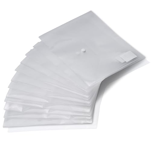 Dokumententasche A5 12 Stück Transparent | Sichttasche Druckknopf | Dokumentenmappe Sammelmappen für Dokumente | Organisieren und sicher transportieren wasserabweisend Dokumententasche A5 12 Stück Transparent | Sichttasche Druckknopf | Dokumentenmappe Sammelmappen für Dokumente | Organisieren und sicher transportieren wasserabweisend von office point germany