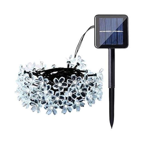 ohfruit Solar-Blumenlichter, 23/39 FT Kirschblüten-Licht, Kirschblüten-Lichter für Zaun, Garten, Terrasse, Hof, Baum, Party-Dekoration, Warmweiß, 7 m ohfruit Solar-Blumenlichter, 23/39 FT Kirschblüten-Licht, Kirschblüten-Lichter für Zaun, Garten, Terrasse, Hof, Baum, Party-Dekoration, Warmweiß, 7 m von ohfruit