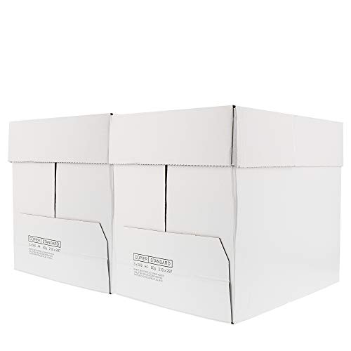 ohmtronixx Druckerpapier Kopierpapier DIN A4, 80g Papier holzfrei weiß, 2 Kartons mit jeweils 5 Packungen, 500 Blatt pro Packung von ohmtronixx