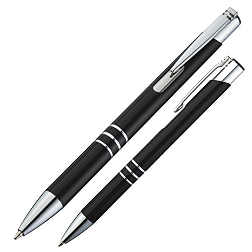 50 Kugelschreiber aus Metall / Farbe: schwarz von ohne Markename