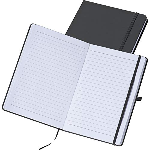 Notizbuch / DIN A5 / 160 Seiten / liniert / PU Hardcover / Farbe: schwarz Notizbuch / DIN A5 / 160 Seiten / liniert / PU Hardcover / Farbe: schwarz von ohne Markename