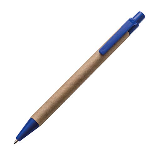 10x Kugelschreiber aus Pappe / Farbe: blau von ohne Markenname