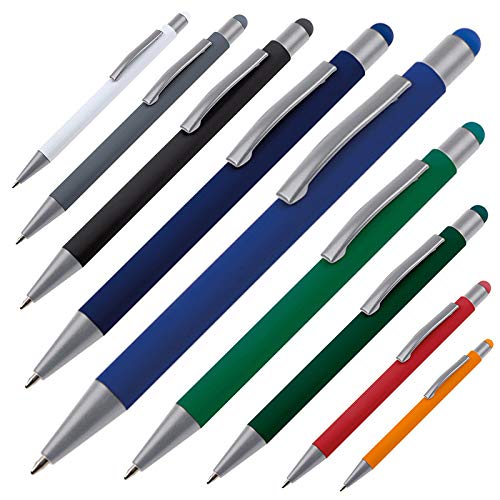 9 Touchpen Kugelschreiber / aus Metall / 9 verschieden Farben von ohne Markenname
