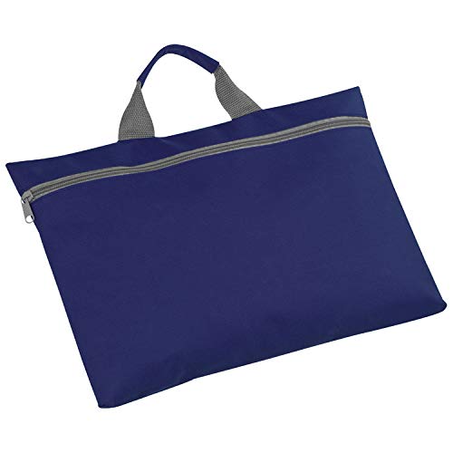 Polyester Dokumententasche mit Reißverschluss und Tragegriff / Farbe: dunkelblau Polyester Dokumententasche mit Reißverschluss und Tragegriff / Farbe: dunkelblau von ohne Markenname