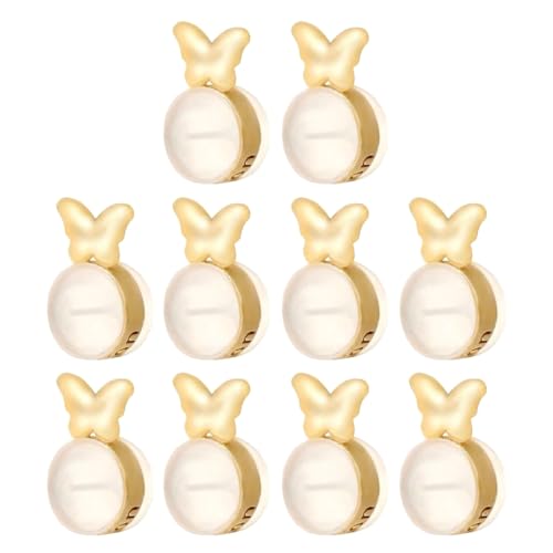 10 x Ohrring-Schmetterlings-Ersatzteile, hypoallergene Ohrringe, Schmuckherstellungszubehör von ohodhmnu