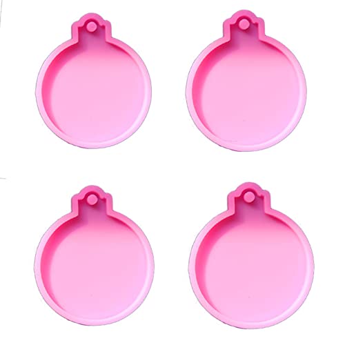 4 Stück Weihnachts-Epoxidharz-Formen, handgefertigt, Schlüsselanhänger, Schmuck, Dekorationen, Form von ohodhmnu