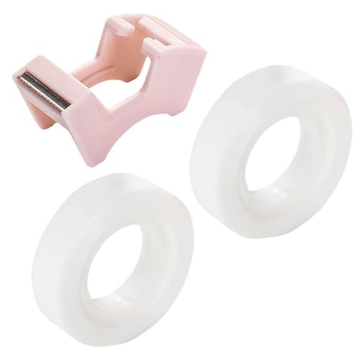 Beschreibbares unsichtbares Klebeband mit Klebebandabroller für Scrapbooking, Verpackungen, 2 Stück, unsichtbares Klebeband mit Bandschneider von ohodhmnu