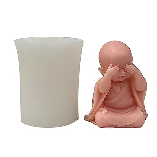Buddhas Silikonformen in Mönchform, Epoxidharz, Tischdekoration, Pflaster, leicht zu reinigen von ohodhmnu