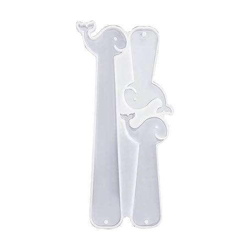 Handgefertigte Anhänger-Harzform, rechteckige Klaue, Delfin-Silikonform, Harzgussform für Ornamente von ohodhmnu