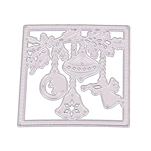Metall-Stanzformen für Weihnachtsanhänger, Stanzschablonen für Kartenherstellung, Scrapbooking, Papier, Basteln von ohodhmnu