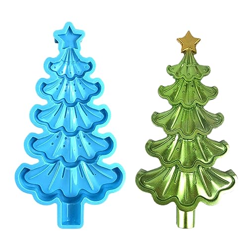 Silikonform für Weihnachtsbaumdekoration, Ornament, Epoxidharz, Guss, Anhängerform, geeignet von ohodhmnu