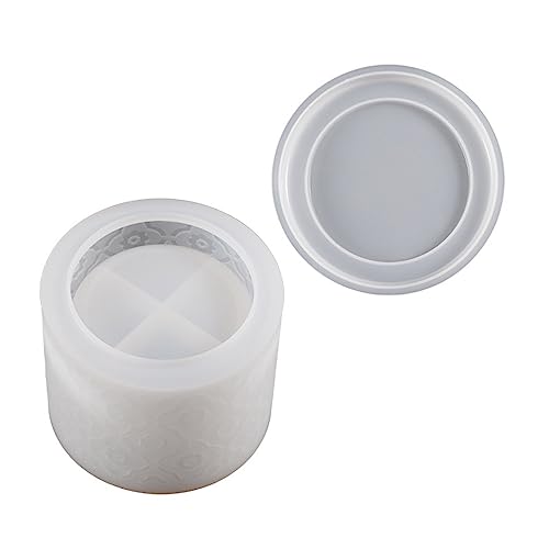 Silikonform für geprägte Muster, Aufbewahrungsbox, Epoxidharz, Schmuck-Organizer, Gießwerkzeug mit/ohne Deckel Silikonform für geprägte Muster, Aufbewahrungsbox, Epoxidharz, Schmuck-Organizer, Gießwerkzeug mit/ohne Deckel von ohodhmnu