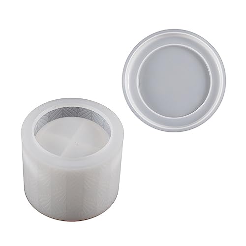 Silikonform für geprägte Muster, Aufbewahrungsbox, Epoxidharz, Schmuck-Organizer, Gießwerkzeug mit/ohne Deckel Silikonform für geprägte Muster, Aufbewahrungsbox, Epoxidharz, Schmuck-Organizer, Gießwerkzeug mit/ohne Deckel von ohodhmnu