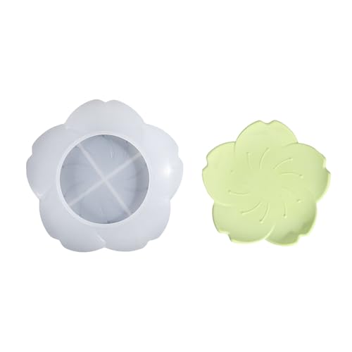 Silikonform in Blumenform, Epoxidharz für einzigartige, dekorative und funktionale Tabletts von ohodhmnu