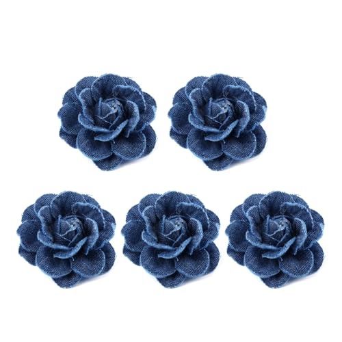 ohodhmnu 5 x Korea-Stoff Blumen Kleidung Hüte Kleid Dekoration Blume Haarschmuck Scrapbooking Zubehör von ohodhmnu