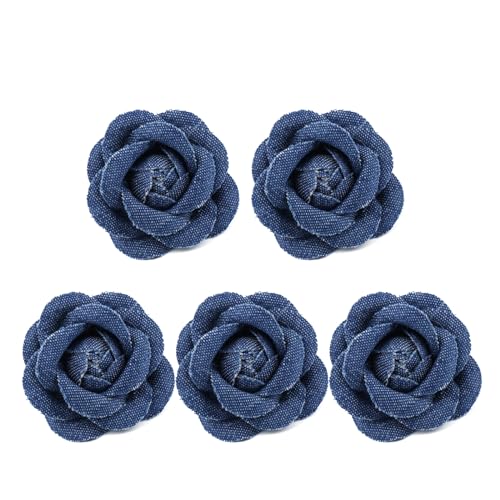ohodhmnu 5 x Korea-Stoff Blumen Kleidung Hüte Kleid Dekoration Blume Haarschmuck Scrapbooking Zubehör von ohodhmnu