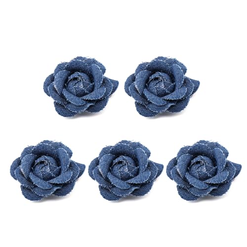 ohodhmnu 5 x Korea-Stoff Blumen Kleidung Hüte Kleid Dekoration Blume Haarschmuck Scrapbooking Zubehör von ohodhmnu