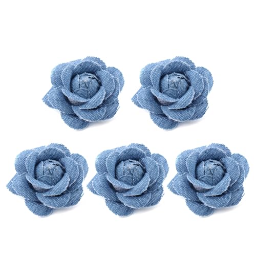 ohodhmnu 5 x Korea-Stoff Blumen Kleidung Hüte Kleid Dekoration Blume Haarschmuck Scrapbooking Zubehör von ohodhmnu