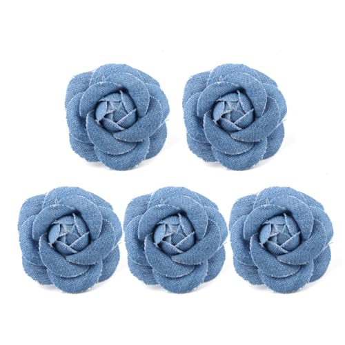 ohodhmnu 5 x Korea-Stoff Blumen Kleidung Hüte Kleid Dekoration Blume Haarschmuck Scrapbooking Zubehör von ohodhmnu