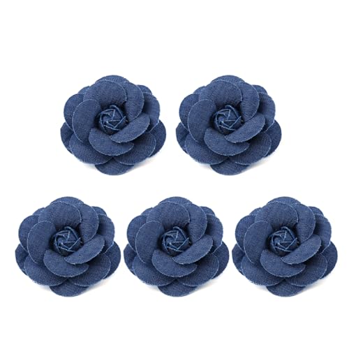 ohodhmnu 5 x Korea-Stoff Blumen Kleidung Hüte Kleid Dekoration Blume Haarschmuck Scrapbooking Zubehör von ohodhmnu