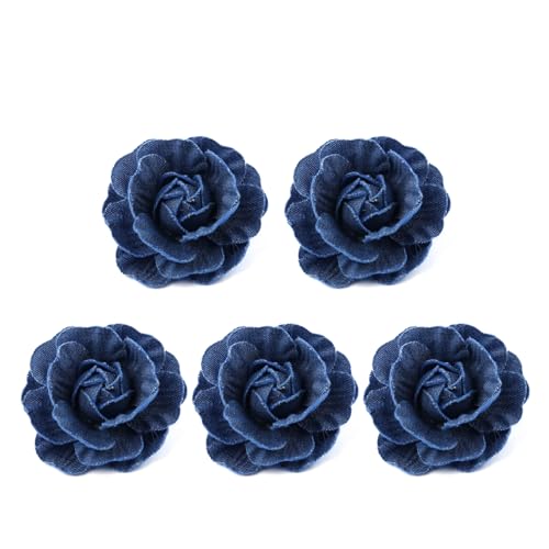 ohodhmnu 5 x Korea-Stoff Blumen Kleidung Hüte Kleid Dekoration Blume Haarschmuck Scrapbooking Zubehör von ohodhmnu