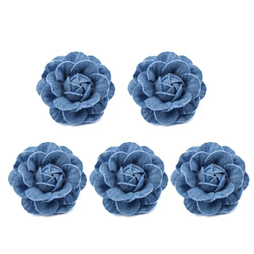 ohodhmnu 5 x Korea-Stoff Blumen Kleidung Hüte Kleid Dekoration Blume Haarschmuck Scrapbooking Zubehör von ohodhmnu