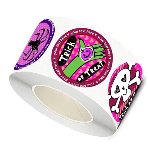 ohodhmnu Halloween Aufkleber, 1 Rolle Halloween Aufkleber Spinnen Aufkleber Halloween Runde Etiketten Selbstklebend ohodhmnu Halloween Aufkleber, 1 Rolle Halloween Aufkleber Spinnen Aufkleber Halloween Runde Etiketten Selbstklebend von ohodhmnu