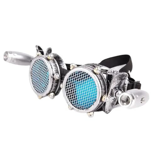 ohodhmnu Retro Steampunk Brille Retro Brille Steampunk Gothics Brille für Halloween Erwachsene Cosplays Kostüme von ohodhmnu