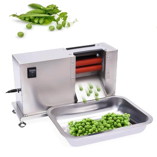 oiakus Electric PEA Sheller Machine, Semi -Automatikschalen aus Edelstahl, wobei 2 Rollen automatisch eingestellt Werden, Erbsenschäling -Entfernungsmaschine für Restaurantküche von oiakus