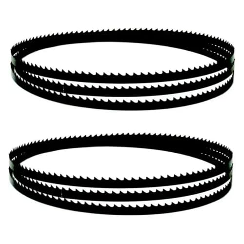 2 Stück Bandsägeblätter Bandsägeblatt 1575 mm * 9,5 mm * 0,35 mm 6 10 14 TPI Carbon for Schneiden von Holz Bandsäge Holzbearbeitung(14TPI) von oipwtfbq
