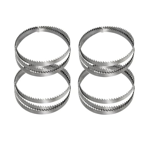 4 Stück Bandsägeblatt 1425 mm SK5 Bandsägeblätter 1425 6,35 0,35 mm 6T 10T 14T TPI for Schneiden von Holz, Metall, Schaum(6T TPI) von oipwtfbq