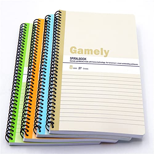 BJ-SHOP Schuler Notizbuch, Notizheft A5 Wirebound Notebook Betreff Projekt Buch 120 Seite, 4er Pack von okoium