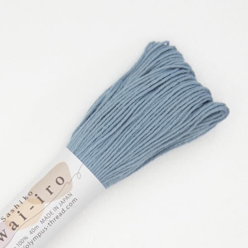 Olympus Sahiko Garn Awai-IRO/Pastellfarben, A9, rauchblau, 40 m Knäuel von olympus