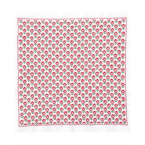 Olympus Thread Hitomezashi Sashiko Stickpackung Hana Fukin Flower Field Stoff bedruckt von olympus