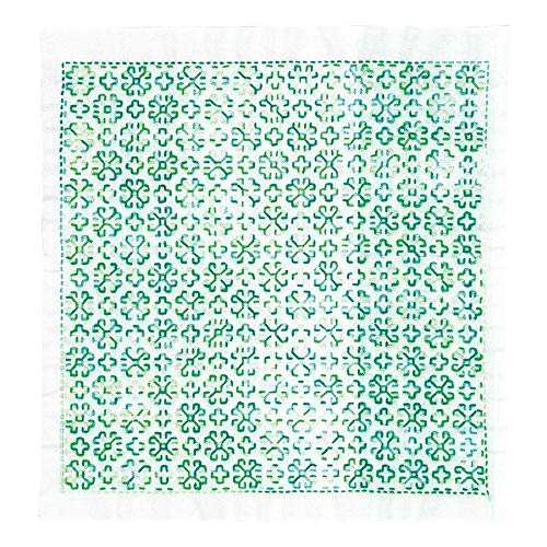Olympus Thread Hitomezashi Sashiko Stickpackung Hana Fukin Marguerite Stoff bedruckt, Multifarbig Olympus Thread Hitomezashi Sashiko Stickpackung Hana Fukin Marguerite Stoff bedruckt, Multifarbig von Olympus
