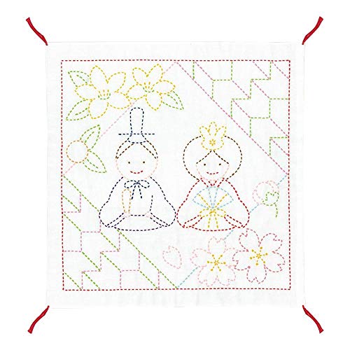 Olympus Thread Sashiko Stickpackung Hana Fukin Hinamatsuri Puppenfestival Stoff bedruckt von Olympus