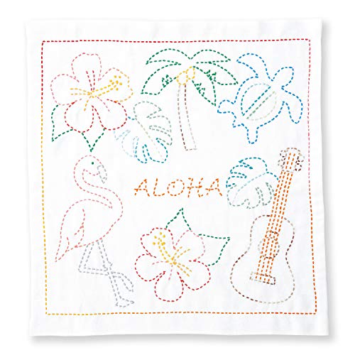 Olympus Thread Sashiko Stickpackung Hana Fukin World Walker Serie Aloha Stoff bedruckt von olympus
