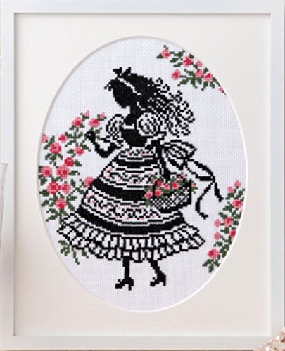 Orimupasu gemacht Kreuzstich Stickpackung Blumenkorb, Zählmuster von Orimupasu gemacht