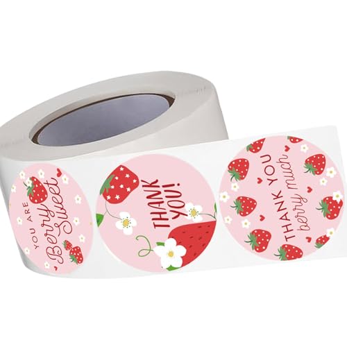 500pcs Strawberry Danke Aufkleber Danke Label Verpackungsaufkleber Für Seal Envelope Card Candy Bag Wedding Wraping Danke Label 500pcs Strawberry Danke Aufkleber Danke Label Verpackungsaufkleber Für Seal Envelope Card Candy Bag Wedding Wraping Danke Label von omiinitio